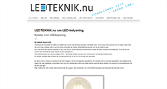 Desktop Screenshot of ledteknik.nu