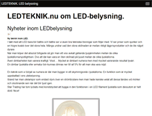 Tablet Screenshot of ledteknik.nu